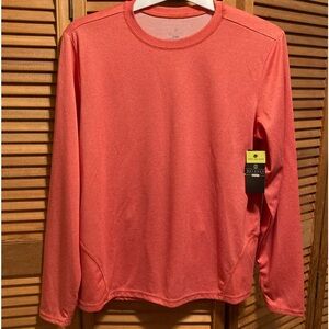 Balance Collection Orange/Molten Lava Perforated Performance Shirt